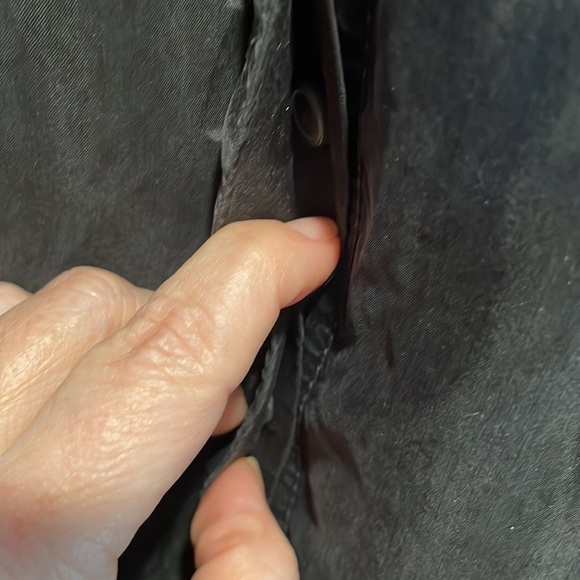 Armani Exchange Razorback White and Black Button Down Maxi Dress - Picture 9 of 10